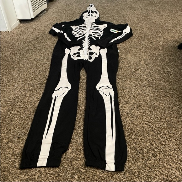 Tipsy Elves Unisex Skeleton Romper , Skeleton Costume , Skeleton Onesie - Picture 1 of 4
